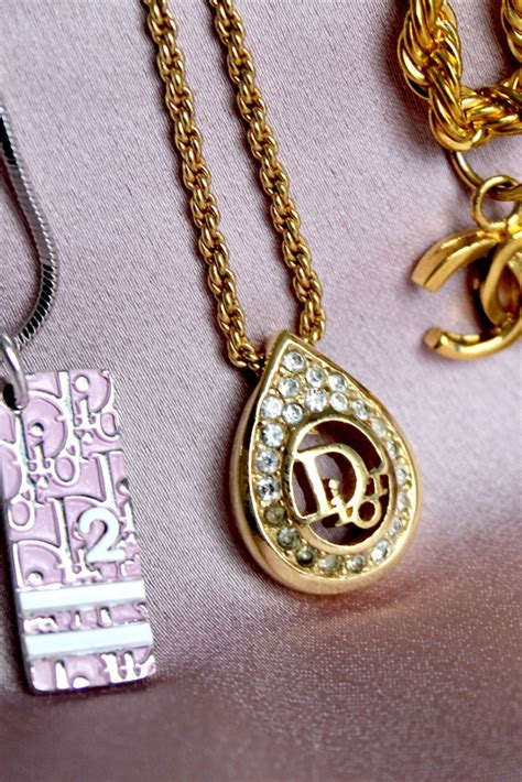 classic dior necklace|pre owned dior jewelry.